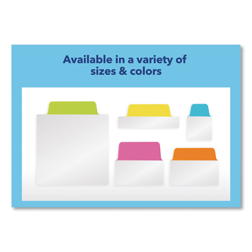 Ultra Tabs Repositionable Margin Tabs, 1/5-Cut Tabs, Assorted Primary Colors, 2.5" Wide, 48/Pack