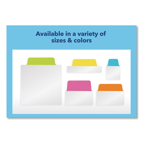 Ultra Tabs Repositionable Margin Tabs, 1/5-Cut Tabs, Assorted Primary Colors, 2.5" Wide, 24/Pack