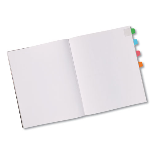 Ultra Tabs Repositionable Mini Tabs, 1/5-Cut Tabs, Assorted Primary Colors, 1" Wide, 80/Pack