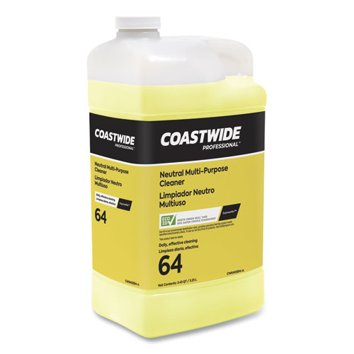 Image of Coastwide Professional™ Neutral Multi-Purpose Cleaner 64 Eco-Id Concentrate For Easyconnect Systems, Citrus Scent, 101 Oz Bottle, 2/Carton
