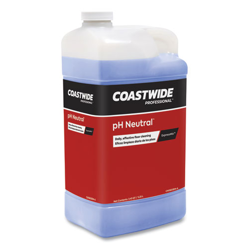Image of Coastwide Professional™ Ph Neutral Daily Floor Cleaner Concentrate For Expressmix Systems, Strawberry Scent, 110 Oz Bottle, 2/Carton