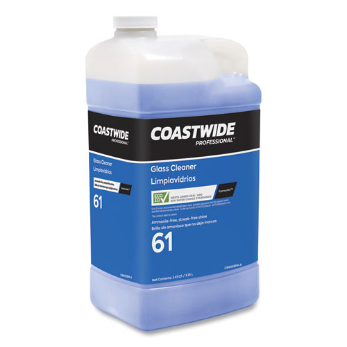 Image of Coastwide Professional™ Glass Cleaner 61 Eco-Id Ammonia-Free Concentrate For Expressmix Systems, Unscented, 110 Oz Bottle, 2/Carton
