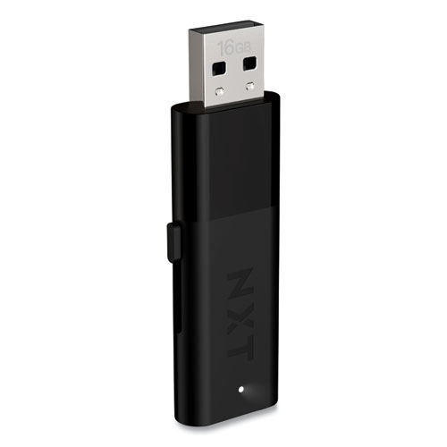 NXT Technologies™ USB 2.0 Flash Drive, 16 GB, Black, 10/Pack | Weiss Bros.