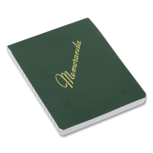 7530010607511 SKILCRAFT Memorandum Book, Narrow Rule, 3.38 x 4.5, Green Cover, White, 144 Sheets, Dozen