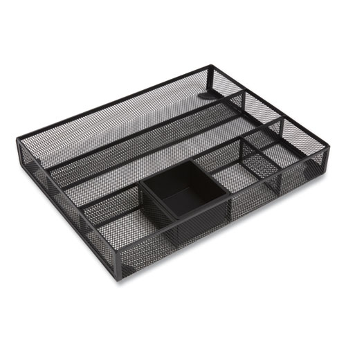 Rubbermaid Black Plastic 9-Compartment Deep Drawer Organizer