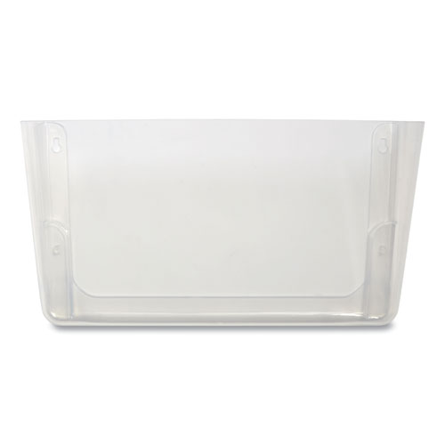 Image of Unbreakable Plastic Wall File, Letter Size, 13" x 3.69" x 7.16", Clear