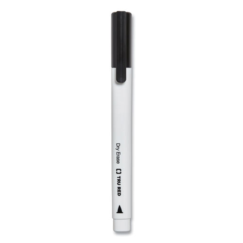 Image of Dry Erase Marker, Pen-Style, Fine Bullet Tip, Black, Dozen