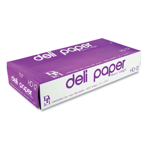 Interfolded Deli Sheets, 10.75 x 12, Heavyweight, 500 Sheets/Box, 12 Boxes/Carton