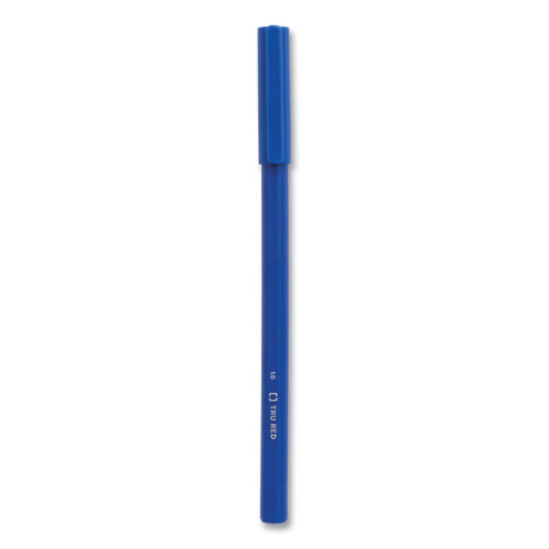 Ballpoint Pen, Stick, Medium 1 mm, Blue Ink, Blue Barrel, 60/Pack