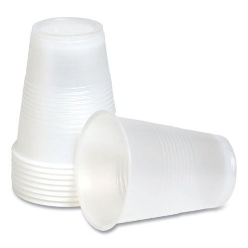 Plastic Cold Cups, 7 oz, Clear, 100/Pack