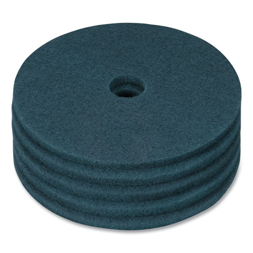 Image of Coastwide Professional™ Cleaning Floor Pads, 20" Diameter, Blue, 5/Carton