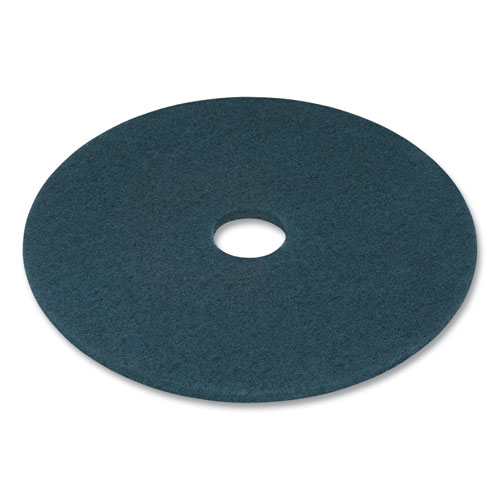 Cleaning Floor Pads, 20" Diameter, Blue, 5/Carton