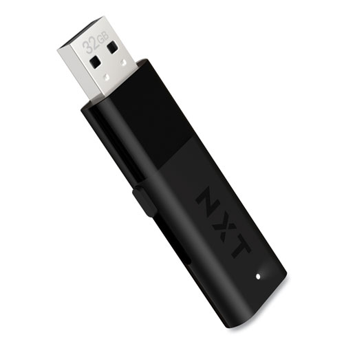 USB 2.0 Flash Drive, 32 GB, Black, 3/Pack