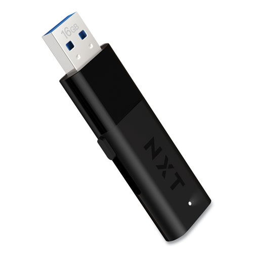USB 3.0 Flash Drive, 16 GB, Black, 2/Pack