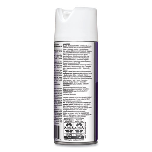 Image of 4 in One Disinfectant and Sanitizer, Lavender, 14 oz Aerosol Spray