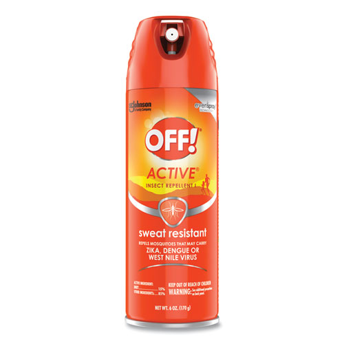 OFF!® ACTIVE Insect Repellent, 6 oz Aerosol, 12/Carton