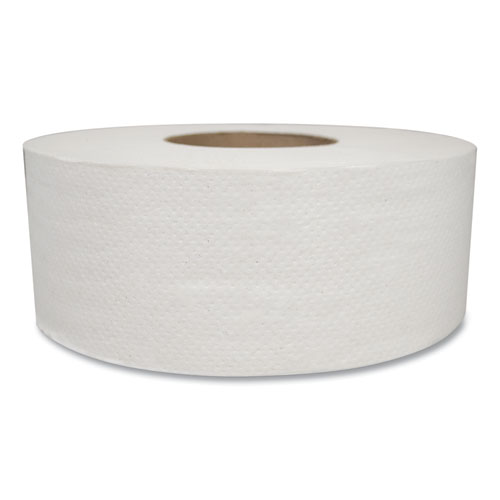 Jumbo Bath Tissue, Septic Safe, 2-Ply, White, 3.3" x 500 ft, 12/Carton