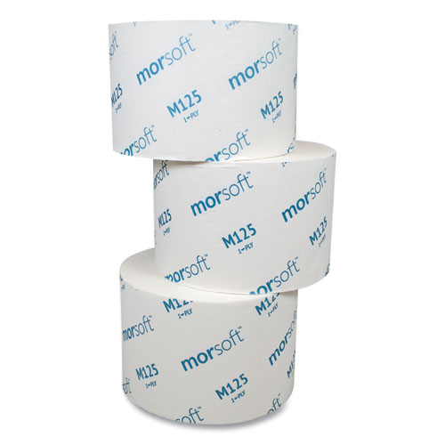 Small Core Bath Tissue, Septic Safe, 1-Ply, White, 2500 Sheets/Roll, 24 Rolls/Carton
