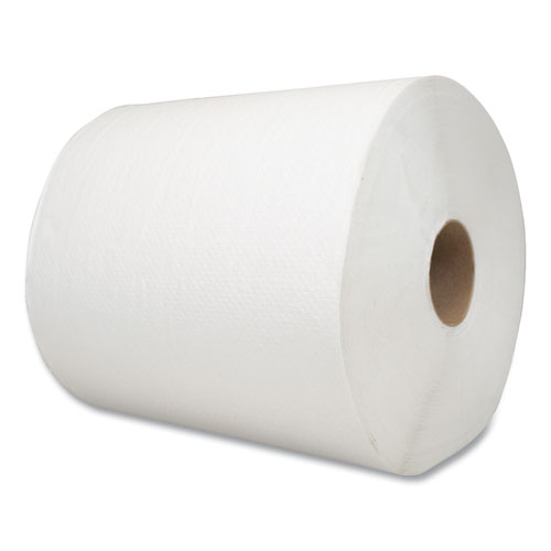 Morsoft Universal Roll Towels, 1-Ply, 8" x 700 ft, White, 6 Rolls/Carton
