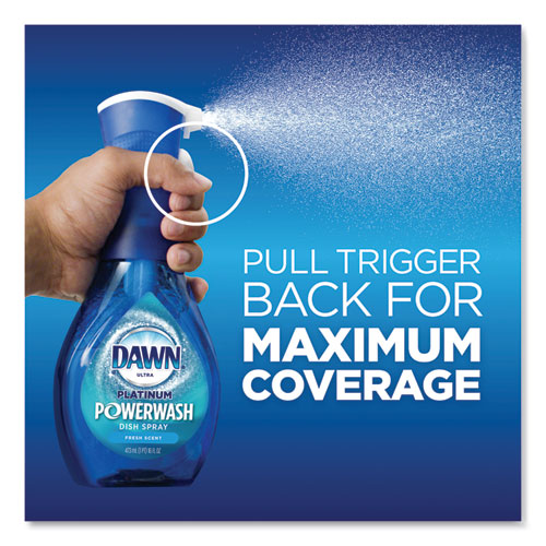 Image of Platinum Powerwash Dish Spray, Fresh, 16 oz Spray Bottle, 2/Pack, 3 Packs/Carton