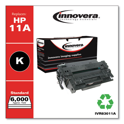 REMANUFACTURED BLACK TONER, REPLACEMENT FOR HP 11A (Q6511A), 6,000 PAGE-YIELD