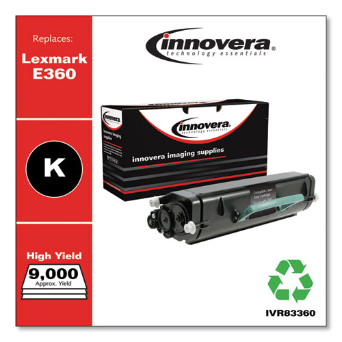 REMANUFACTURED BLACK TONER, REPLACEMENT FOR LEXMARK E360 (E360H21A), 9,000 PAGE-YIELD