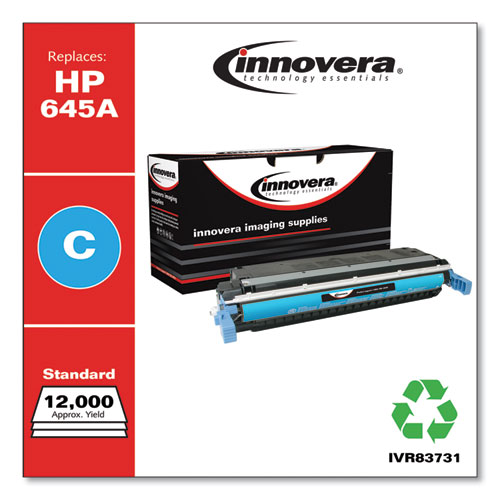 REMANUFACTURED CYAN TONER, REPLACEMENT FOR HP 645A (C9731A), 12,000 PAGE-YIELD