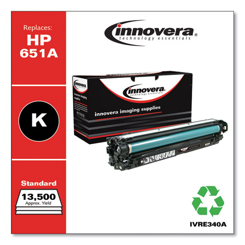 REMANUFACTURED BLACK TONER, REPLACEMENT FOR HP 651A (CE340A), 16,000 PAGE-YIELD