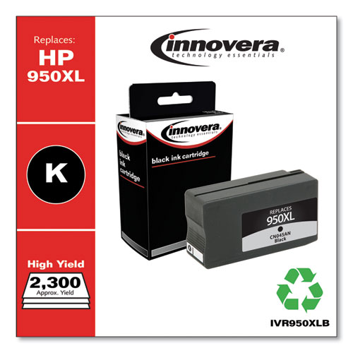 REMANUFACTURED BLACK HIGH-YIELD INK, REPLACEMENT FOR HP 950XL (CN045AN), 2,300 PAGE-YIELD
