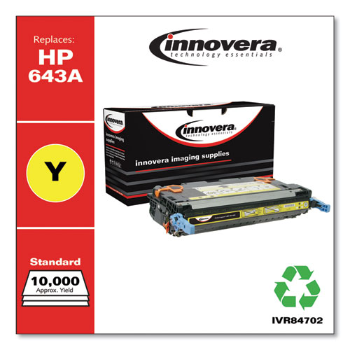 REMANUFACTURED YELLOW TONER, REPLACEMENT FOR HP 643A (Q5952A), 10,000 PAGE-YIELD