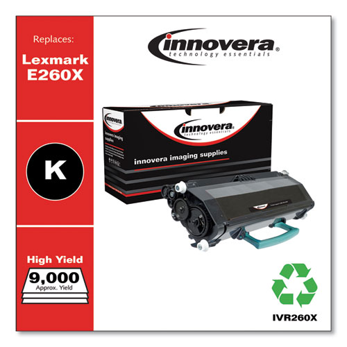 Image of Innovera® Remanufactured Black High-Yield Toner, Replacement For E260A11A, 9,000 Page-Yield, Ships In 1-3 Business Days