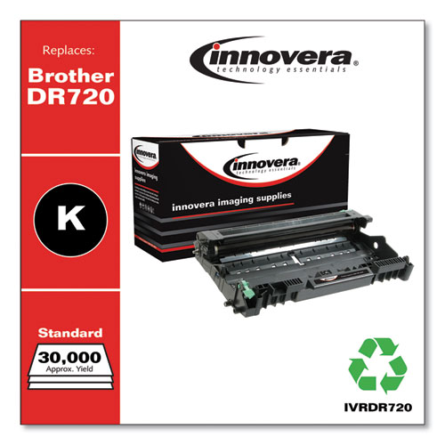 Image of Innovera® Remanufactured Black Drum Unit, Replacement For Dr720, 30,000 Page-Yield, Ships In 1-3 Business Days