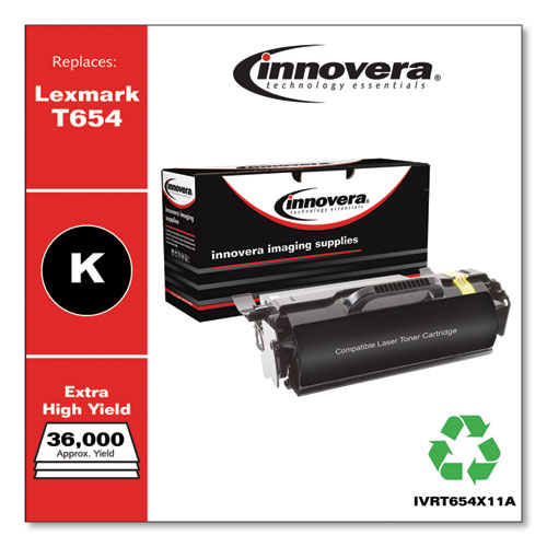 REMANUFACTURED BLACK TONER, REPLACEMENT FOR LEXMARK T654 (T654X11A), 36,000 PAGE-YIELD