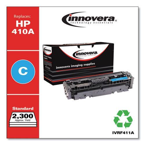 REMANUFACTURED CYAN TONER, REPLACEMENT FOR HP 410A (CF411A), 2,300 PAGE-YIELD