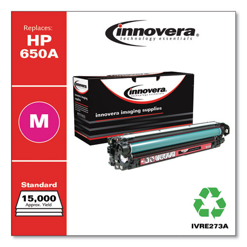 REMANUFACTURED MAGENTA TONER, REPLACEMENT FOR HP 650A (CE273A), 15,000 PAGE-YIELD