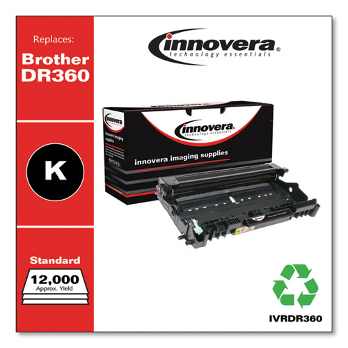 Image of Innovera® Remanufactured Black Drum Unit, Replacement For Dr360, 12,000 Page-Yield, Ships In 1-3 Business Days