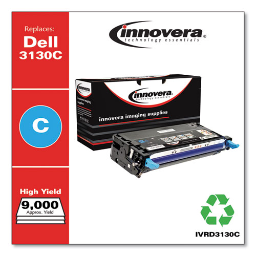 REMANUFACTURED CYAN HIGH-YIELD TONER, REPLACEMENT FOR DELL 3130 (330-1199), 9,000 PAGE-YIELD
