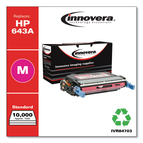 REMANUFACTURED MAGENTA TONER, REPLACEMENT FOR HP 643A (Q5953A), 10,000 PAGE-YIELD