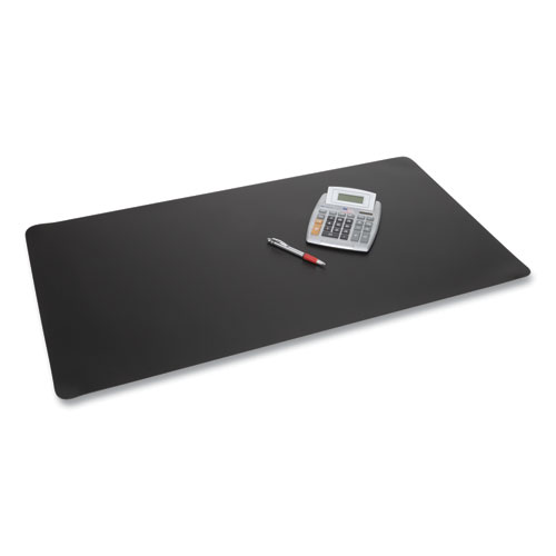 Image of Rhinolin II Desk Pad with Antimicrobial Protection, 36 x 20, Black