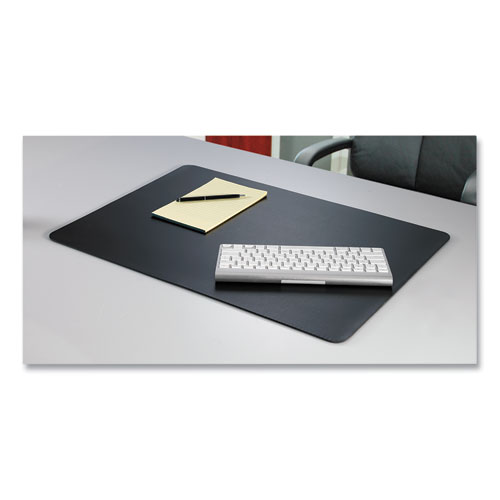 Image of Rhinolin II Desk Pad with Antimicrobial Protection, 17 x 12, Black