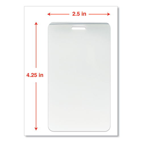 Image of Laminating Pouches, 5 mil, 2.5" x 4.25", Matte Clear, 25/Pack