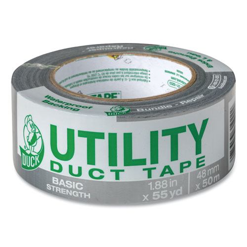 UTILITY DUCT TAPE, 3" CORE, 1.88" X 55 YDS, SILVER