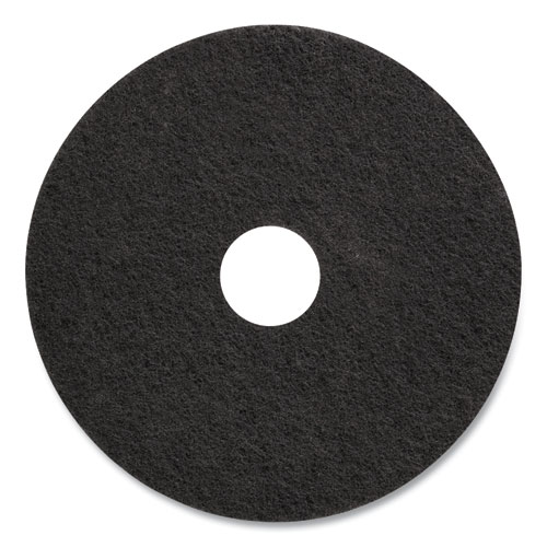 Coastwide Professional™ Stripping Floor Pads, 17" Diameter, Black, 5/Carton