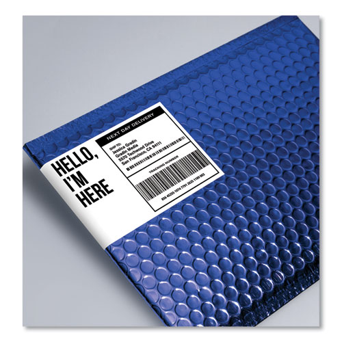 Image of Shipping Labels w/ TrueBlock Technology, Laser Printers, 3.5 x 5, White, 4/Sheet, 100 Sheets/Box