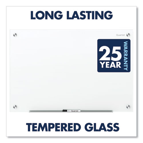 Image of Quartet® Brilliance Glass Dry-Erase Boards, 48 X 36, White Surface