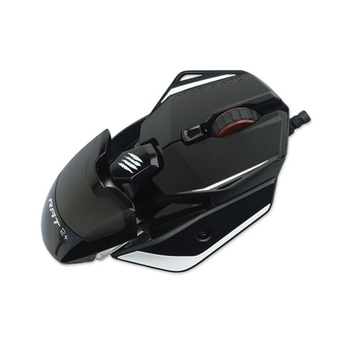 AUTHENTIC R.A.T. 2 PLUS OPTICAL GAMING MOUSE, USB 2.0, LEFT/RIGHT HAND USE, BLACK