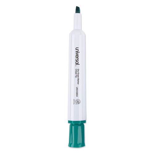 Image of Dry Erase Marker, Broad Chisel Tip, Green, Dozen