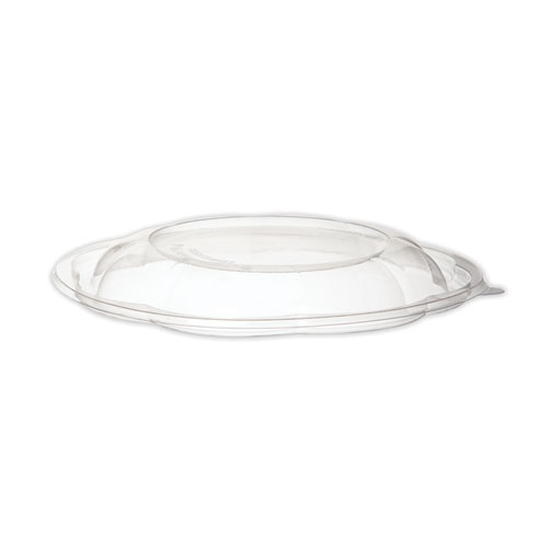 RENEWABLE AND COMPOSTABLE LIDS FOR 24, 32 AND 48 OZ SALAD BOWLS, CLEAR, 300/CARTON