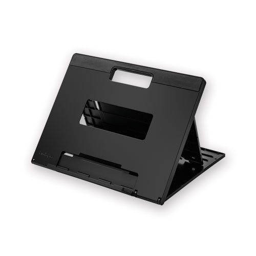 Kensington® SmartFit Easy Riser Laptop Cooling Stand, 11.1" x 1.6" x 12", Black