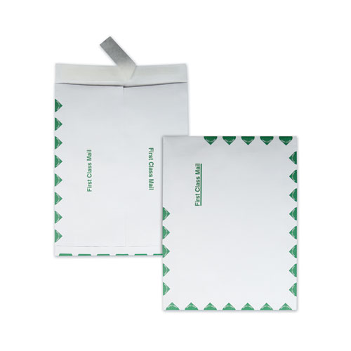 Image of Quality Park™ Ship-Lite Envelope, First Class, #13 1/2, Cheese Blade Flap, Redi-Strip Adhesive Closure, 10 X 13, White, 100/Box